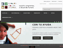 Tablet Screenshot of fundacionsocialuniversal.org